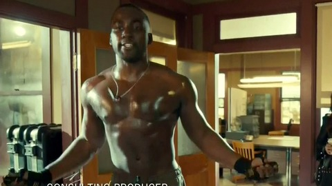 Shamier Anderson in Wynonna Earp (2016-2021) Sexy Shirtless Athletic Dog Tags 52914
