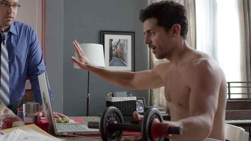Hottest Adam Huss Scene in Waiting In The Wings. Sexy, Shirtless. 52958