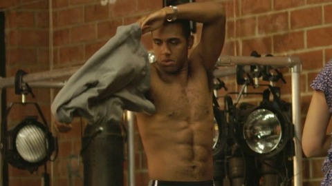 Hottest Marquis Wood Scene in Opening Night. Sexy, Shirtless. 53258