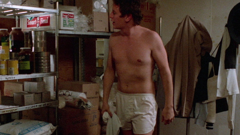 Sexiest Scenes of Brad Hamilton from Fast Times at Ridgemont High. Shirtless, Underwear, boxers, hairless chest. 53327