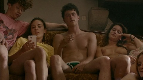 Finnegan Oldfield in Bang Gang (A Modern Love Story) (2016) Bulge Shirtless Underwear 57085