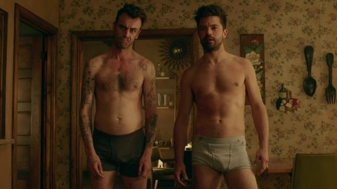 Joseph Gilgun in Preacher (2016-2019) Bulge Shirtless Underwear Black Underwear Bulge 56036