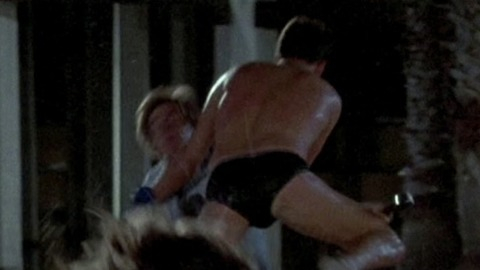 John Putch in Jaws 3-D (1983) Shirtless Bulge Underwear 54921