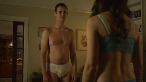 Colin Hanks in No Stranger Than Love (2015) Bulge Shirtless Underwear Sexy 55148