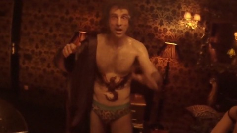 Sharlto Copley in Hardcore Henry (2016) Bulge Shirtless Underwear 55446