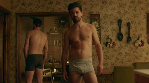 Dominic Cooper in Preacher (2016-2019) Bulge Shirtless Underwear 56032