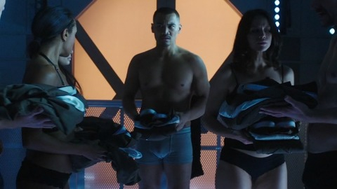 Alex Mallari Jr. in Dark Matter (2015-2017) Bulge Shirtless Underwear 56157