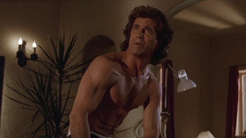 Sexiest Mel Gibson Scene in Lethal Weapon 3. Sexy, Shirtless. 56167