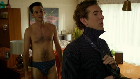 Tama Jarman in Westside (2015-2018) Bulge Sexy Shirtless Underwear Bedroom Blue Underwear 56357