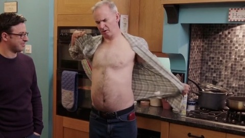 Friday Night Dinner's Sexiest Scenes with Paul Ritter. Shirtless. 82812
