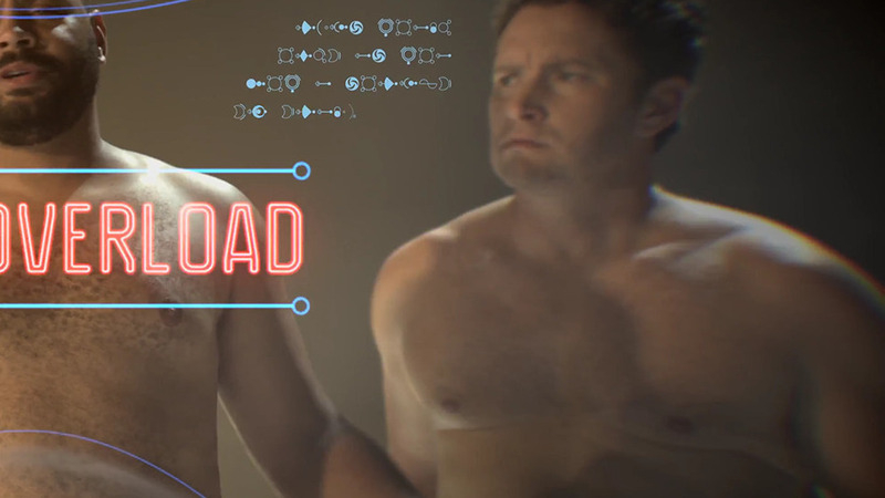 Hottest Burnie Burns Scene in Lazer Team. Sexy, Shirtless, group, standing. 57842