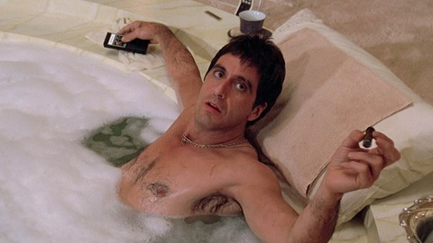 Sexiest Al Pacino Scene in Scarface. Sexy, Shirtless. 58579