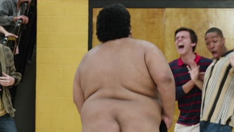 Sione Kelepi Naked as Young Robbie / Dwayne Johnson's Body Double. Butt. 59349