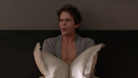 Johnny Simmons in The Late Bloomer (2016) Shirtless 60440