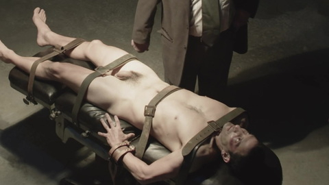 Juan Minujín Naked as Miguel Palacios a.k.a. Pastor Peña. Balls, Penis, Shirtless, chains, naked. 168879
