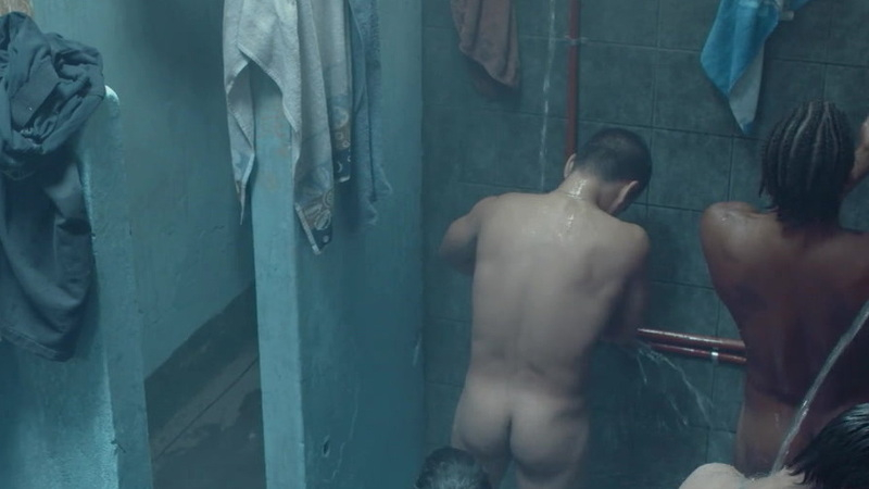 Nudes of César from El marginal. Butt, Shirtless, group shower, shower. 86190