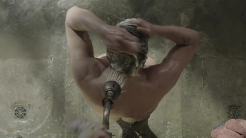 Nudes of Mario Borges from El marginal. Butt, nude, shower. 174678