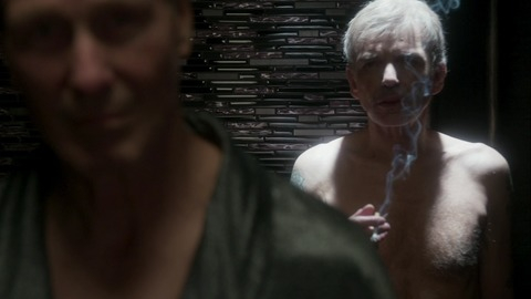 Billy Bob Thornton in Goliath (2016-2019) Shirtless Cigarette Sfw 60748