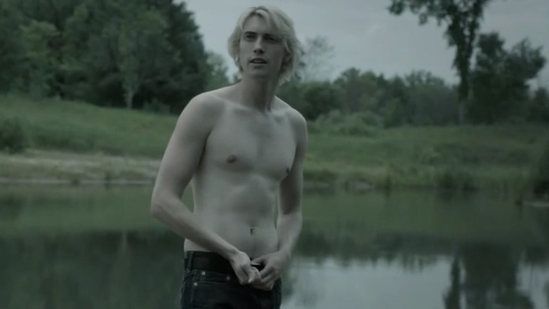 Sexiest Scenes of Lukas Waldenbeck from Eyewitness. Shirtless. 62765