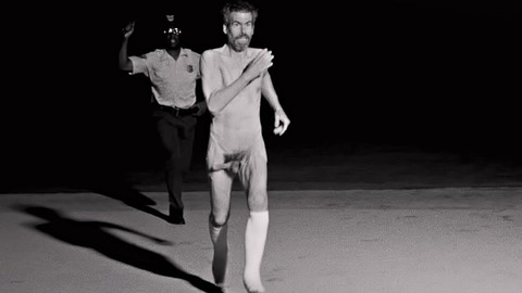 Nude streaker from Uncle Nick Naked. Balls, Penis, Shirtless. 61361