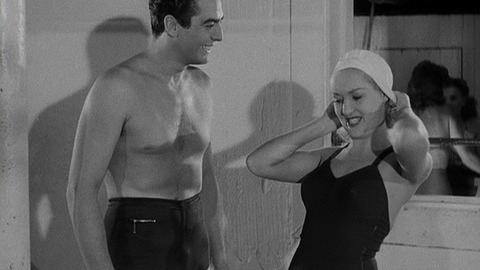 Victor Mature in I Wake Up Screaming (1941) Bathing Bulge Shirtless Suit 61780