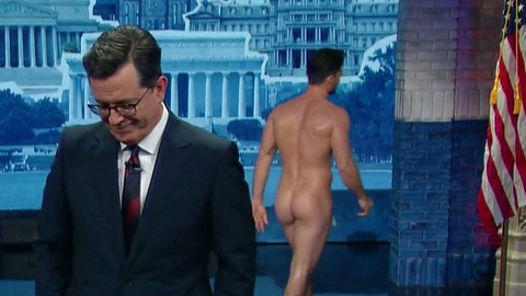 Dan Dexter Nude in Stephen Colbert's Live Election Night: Democracy's Series Finale - Who's Going to Clean Up This ****?. Butt, Shirtless. 62380