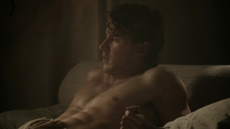 Sexiest Aaron Jakubenko Scene in Roman Empire. Shirtless. 62383