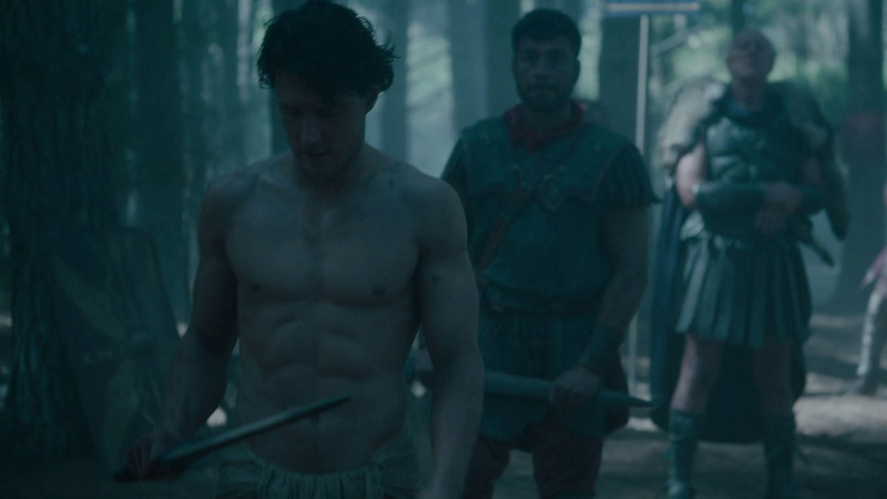 Hottest Aaron Jakubenko Scene in Roman Empire. Shirtless. 62384