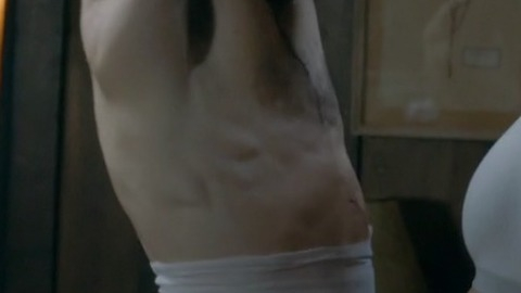 Sexiest Colin Morgan Scene in Humans. Sexy, Shirtless, Straight. 62755
