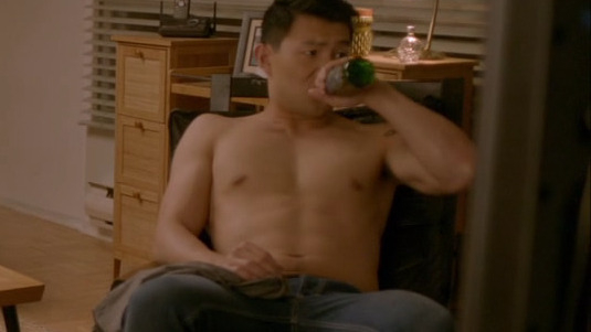 Sexiest Simu Liu Scene in Kim's Convenience. Shirtless. 62857