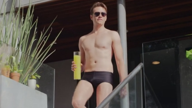Hottest Van Hansis Scene in Kiss Me, Kill Me. Bathing Suit, Bulge, Shirtless. 62912