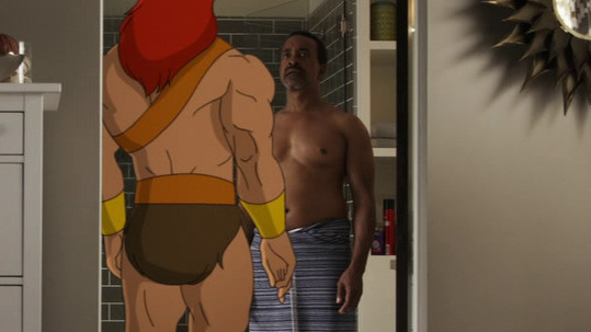 Son of Zorn's Sexiest Scenes with Tim Meadows. Shirtless. 65352