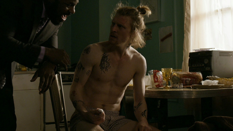 Sexiest Scenes of Spike from Sneaky Pete. Shirtless, Underwear, blonde, pony tail. 65027