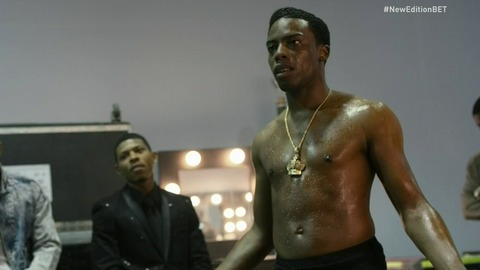 Woody McClain in The New Edition Story (2017) Shirtless 65579