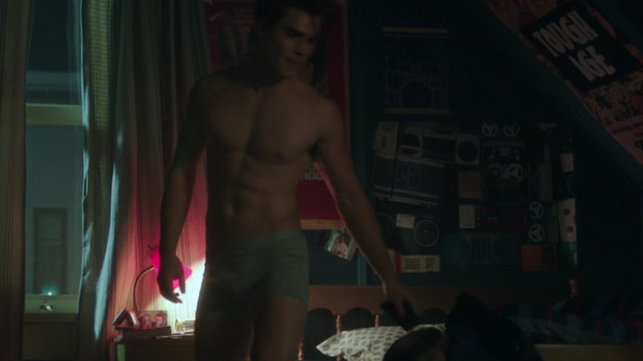 Sexiest K.J. Apa Scene in Riverdale. Shirtless, Underwear. 65863