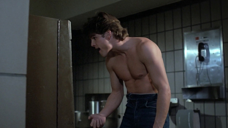 Sexiest John Terlesky Scene in Chopping Mall. Shirtless. 65779