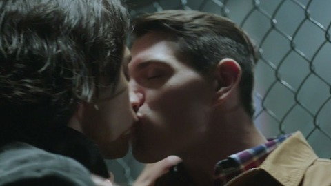 Casey Cott in Riverdale (2017-2023) Gay Sexy 2 Men Kissing Gay 66551