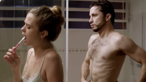 Hottest Kauê Telloli Scene in O Negócio. Shirtless, bathroom, beard. 67082