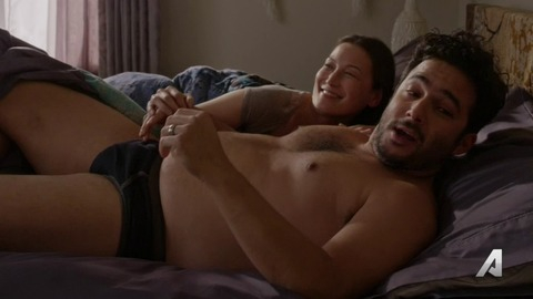 Ennis Esmer in You Me Her (2016-2017) Bulge Shirtless Underwear 68829