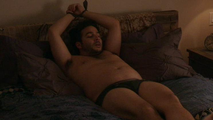 Hottest Ennis Esmer Scene in You Me Her. Shirtless, Underwear. 67598