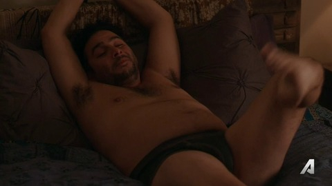 Ennis Esmer in You Me Her (2016-2017) Shirtless Underwear 67599