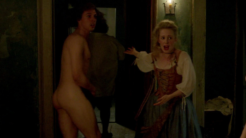 Ziggy Heath Nude as Sam Holland. Butt, colonial, hat covering junk. 68114