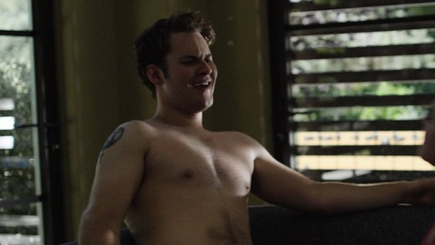Sexiest Scenes of Bryce Walker from 13 Reasons Why. Shirtless, couch, sfw. 82217