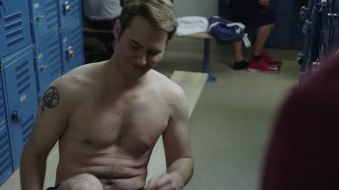 Justin Prentice in 13 Reasons Why (2017-2020) Shirtless Locker Room Sfw 68257