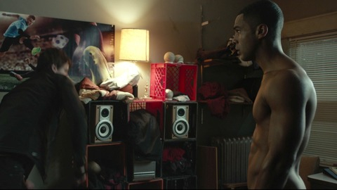 Lucien Laviscount in The Bye Bye Man (2017) Shirtless Bedroom Buttcrack 68541