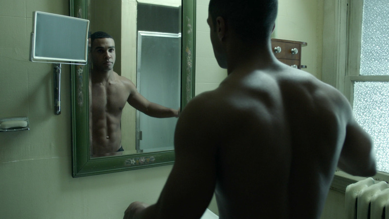 Sexiest Lucien Laviscount Scene in The Bye Bye Man. Shirtless, bathroom, mirror. 68545