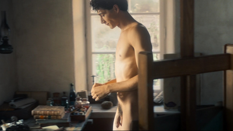 Noah Saavedra Nude as Egon Schiele. Balls, Penis, Shirtless. 68618