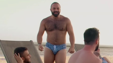Justin Russo in Fire Island (2017) Balls Bulge Shirtless 69784