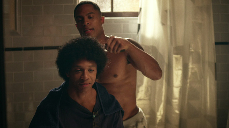 Hottest Brandon P. Bell Scene in Dear White People. Shirtless, bathroom, muscles. 69164