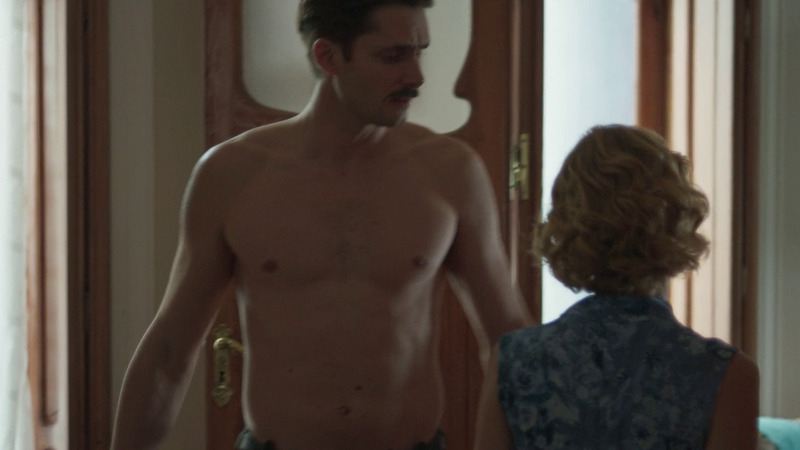 Sexiest Sergio Mur Scene in Cable Girls. Shirtless, mustache, sfw. 69259